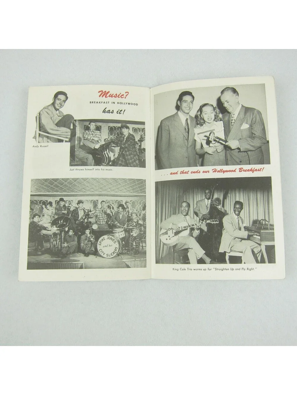 Vintage 1946 Tom Breneman Peeks Magazine Behind Scenes Breakfast in Hollywood